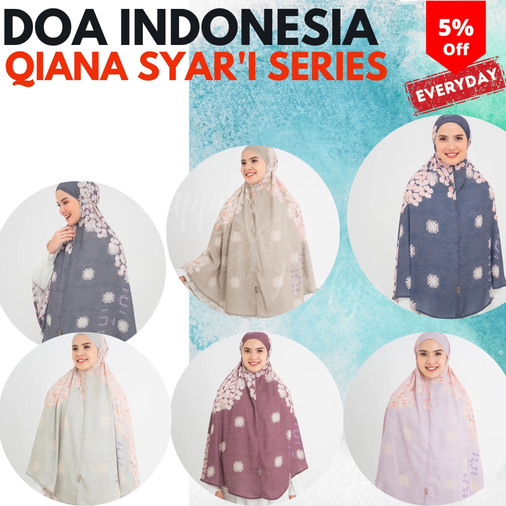 Promo DOA Khimar/Bergo (Jilbab/Hijab Instan) - Baiti Qiana Syar'i Series - BUKAN REJECT