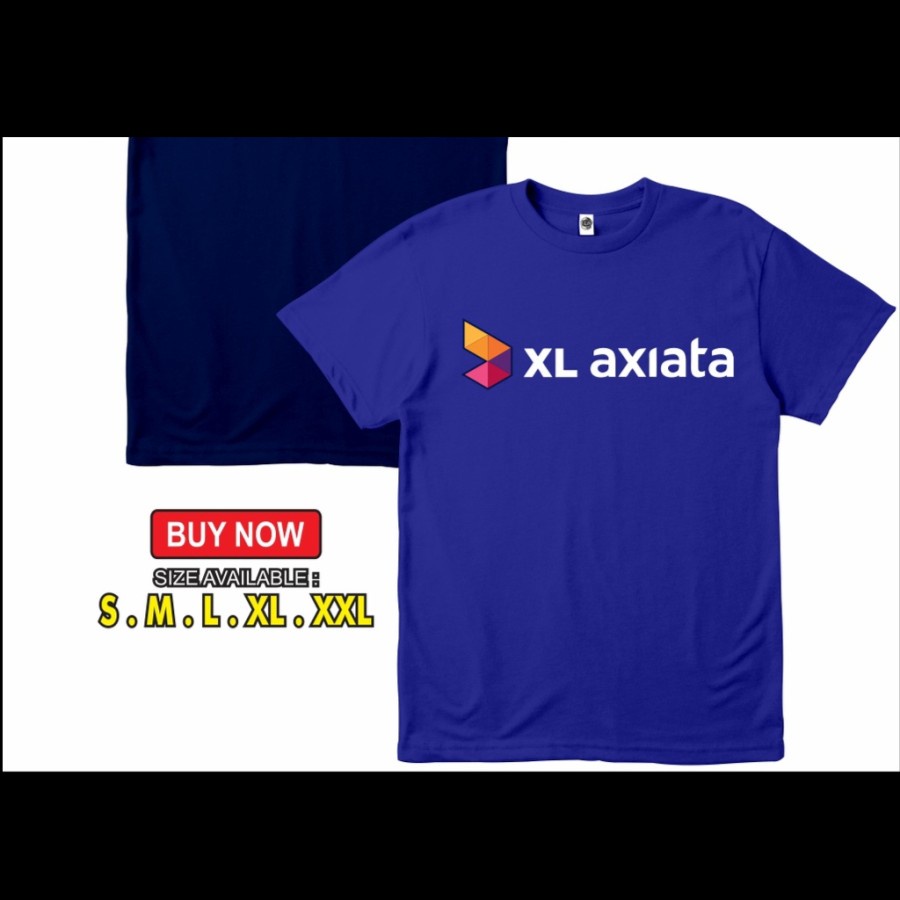 KAOS BAJU XL AXIATA PROVIDER / COMBED 30S / DISTRO / PRIA WANITA / COD