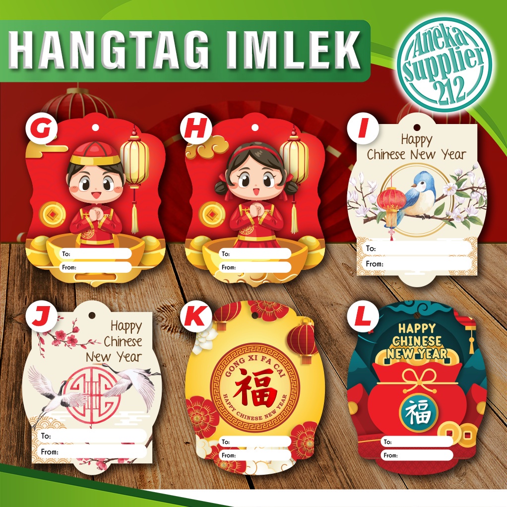 

Hangtag - Hang Tag - Aksesoris Imlek - isi 40 pcs - IML2 (40 pcs)