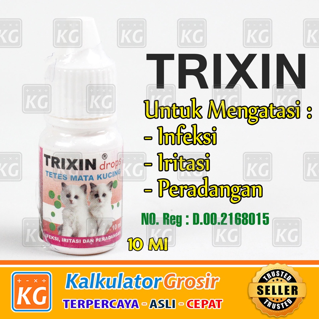 Trixin Cat Tetes Mata Kucing Obat Sakit Mata Kucing Iritasi Belekan Dan Hidung Meler Infeksi Merah
