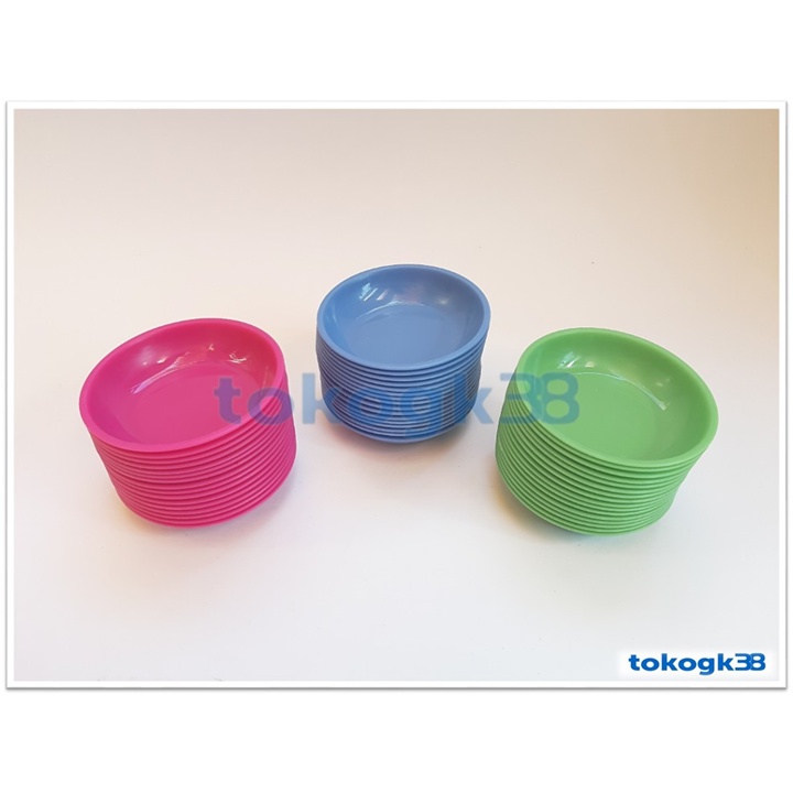 Piring plastik  Kecil / Lepek Sambel  8 cm isi 1 Lusin