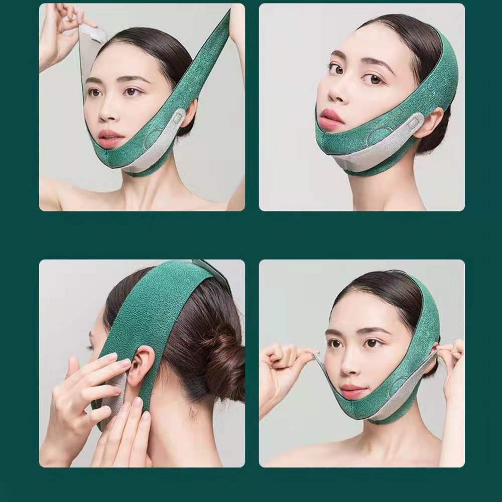 Ultra-thin Belt Strap Face Lift Up Belt Penghilang Double Chin Perban Pengangkat Wajah Ultra Tipis V-Shape Face Contouring Alat Pijat Wajah