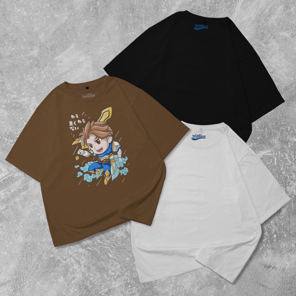 Fortglass ALUCARD Kaos Oversize T-Shirt Cowok Premium Kaos Oversize Pria Lengan Pendek