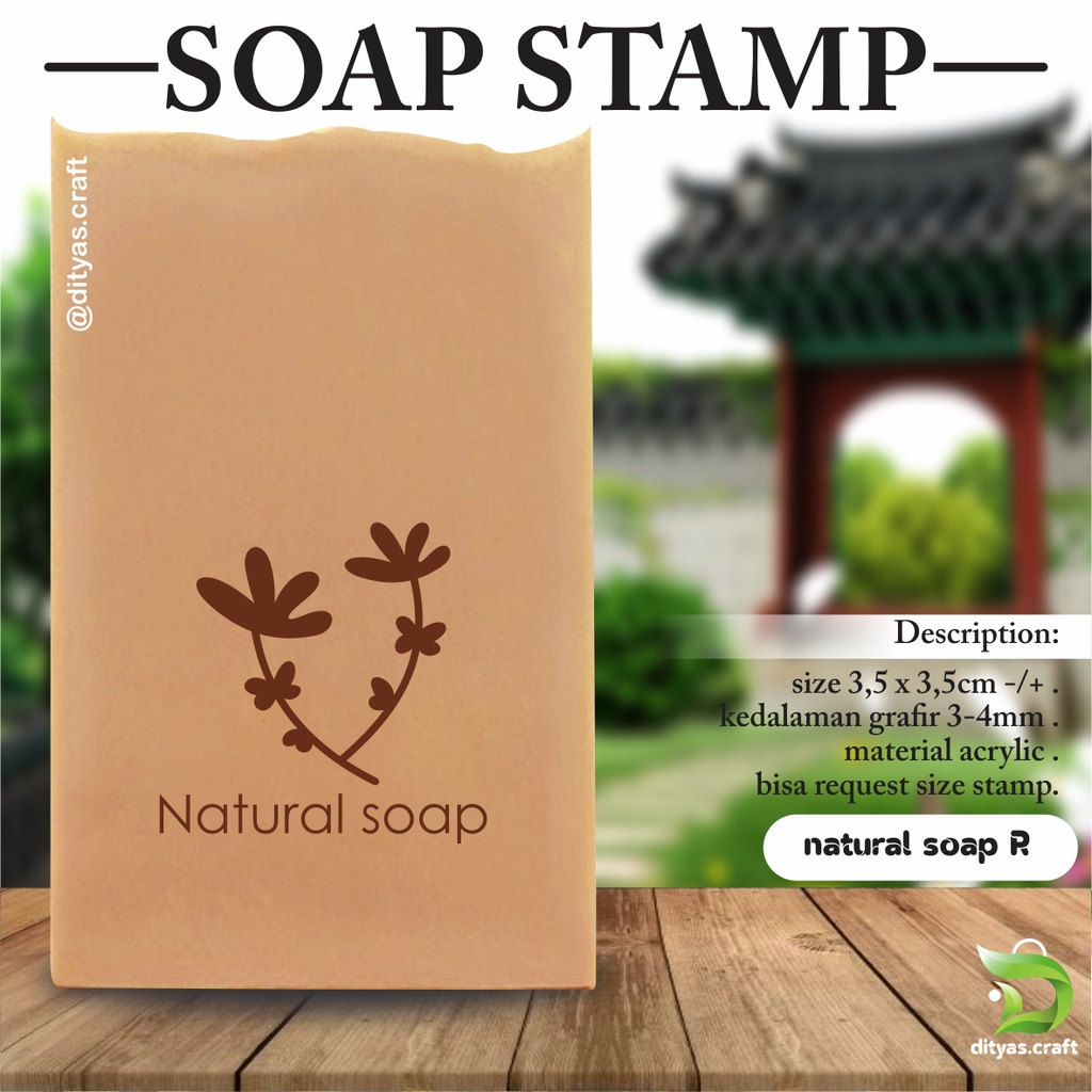 

soap stamp / stempel sabun / natural soap R