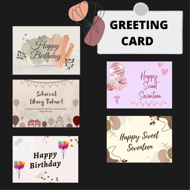 

TAMBAHAN KARTU UCAPAN GREETING CARD UNTUK HAMPERS BUKET ULANG TAHUN ANNIVERSARY WISUDA SEMPRO VALENTINE WEDDING ENGAGEMENT HARI GURU RAMADAN HARI IBU HARI AYAH