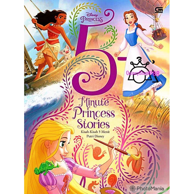 Buku Cerita Anak Disney Princess ( 12 Cerita) 5-Minute Princess Stories (Kisah-kisah 5 Menit Putri D