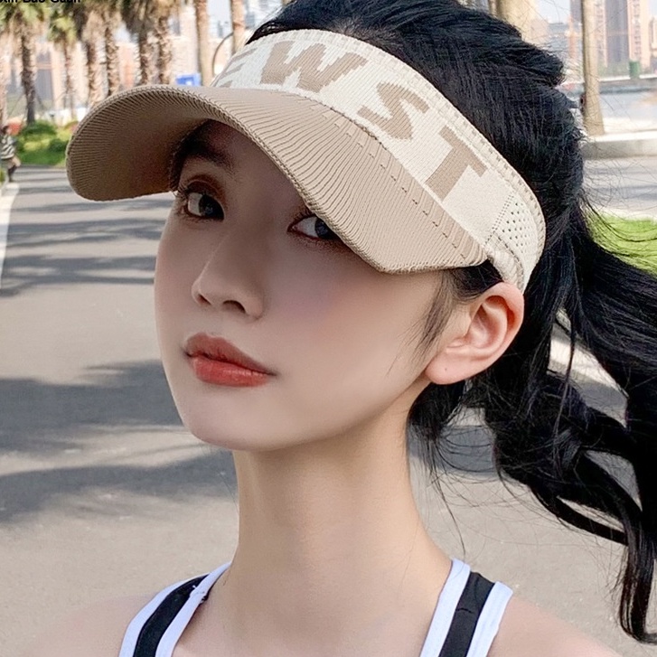 BV.ID TP973 Topi Golf Rajut Motif Rajut Baseball Cap Sport Jogging Cap Pantai Korea Fashion Wanita Visor Hat Import