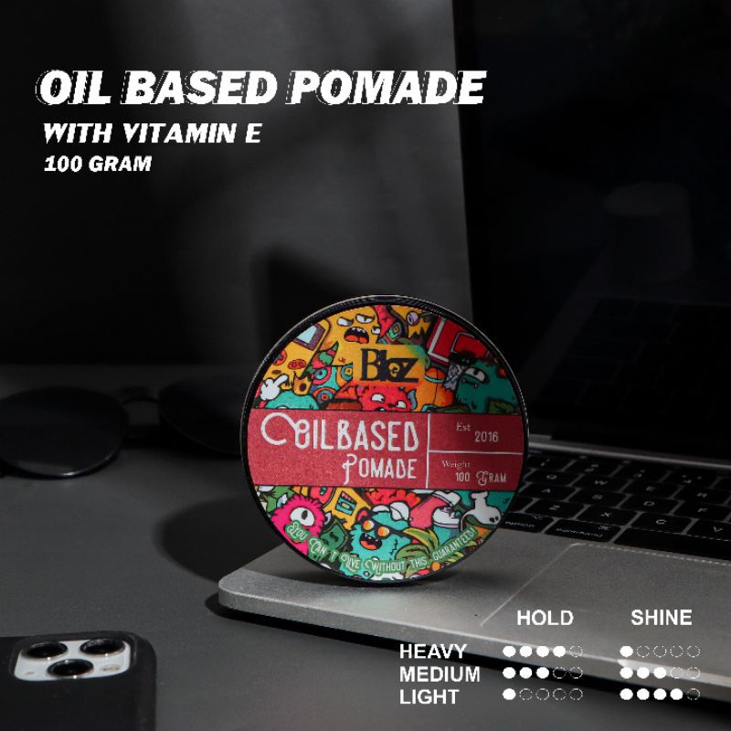 COD Pomade Oilbased Pomade Rambut Pria Bibz 100 Gram