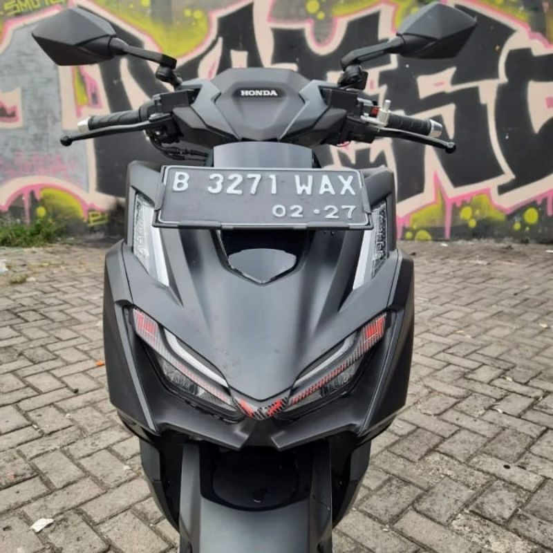 Stiker Sticker Carbon Atas Lampu Depan VARIO 160