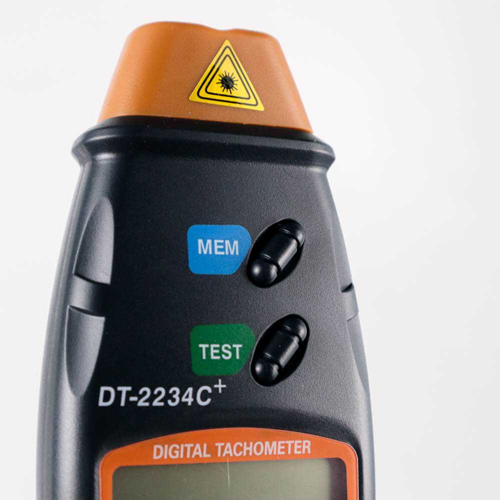 LCD Digital Laser Photo Tachometer 2.5-100000 RPM - DT-2234C+