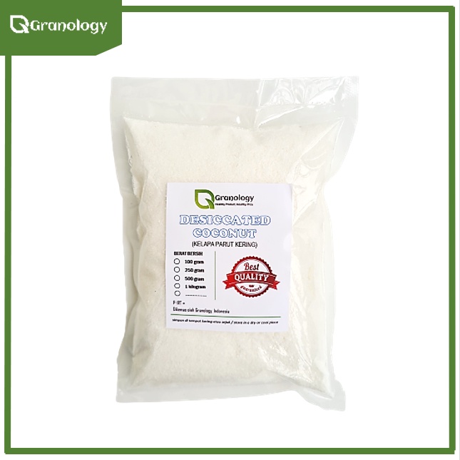 Kelapa Parut Kering / Dessicated Coconut (500 gram) by Granology