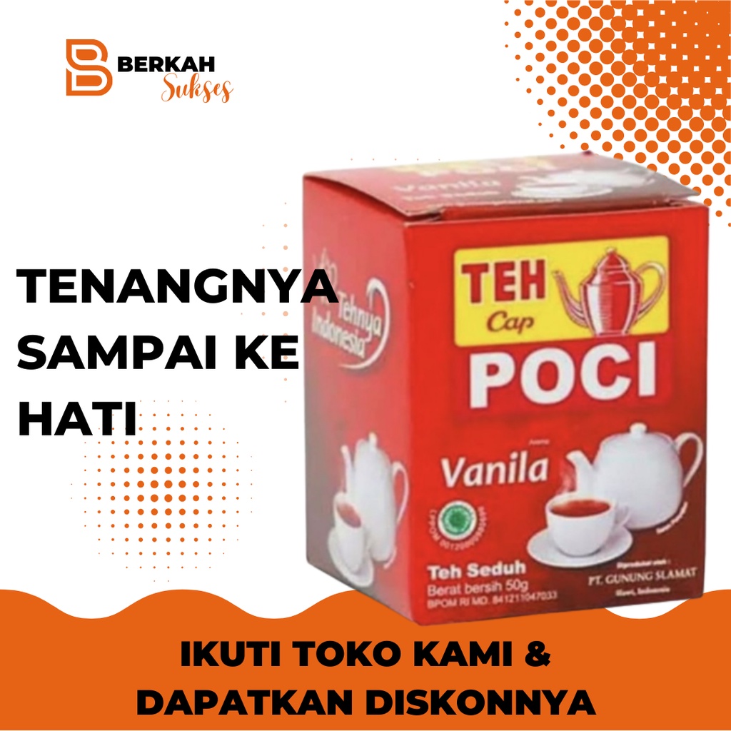 

Teh Poci Vanilla Bubuk Isi 25 Kantong