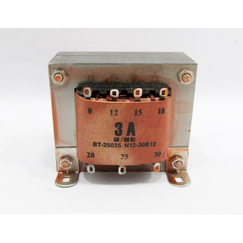 Trafo travo 3A ampere 0 - 30V non CT engkel Big murni tembaga