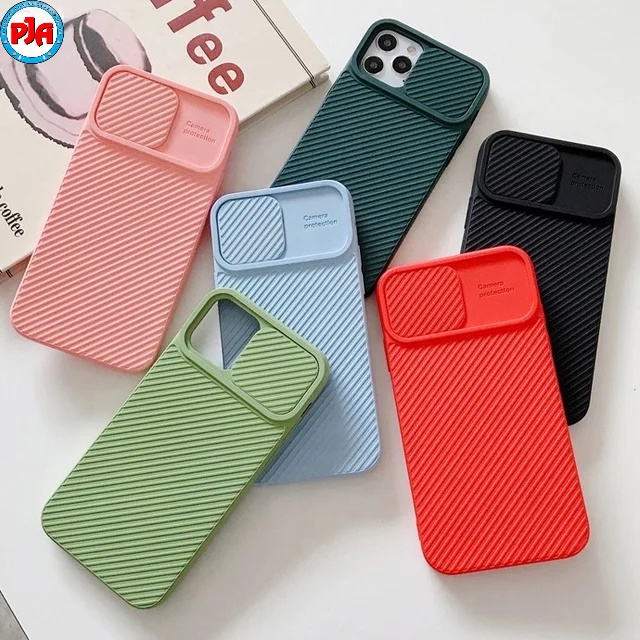 Soft Case Casing Macaron Slide Camera Vivo Y1S Y12 Y12S Y15 Y17 Y15S Y20 Y20I Y20S Y91C Y30 Y50