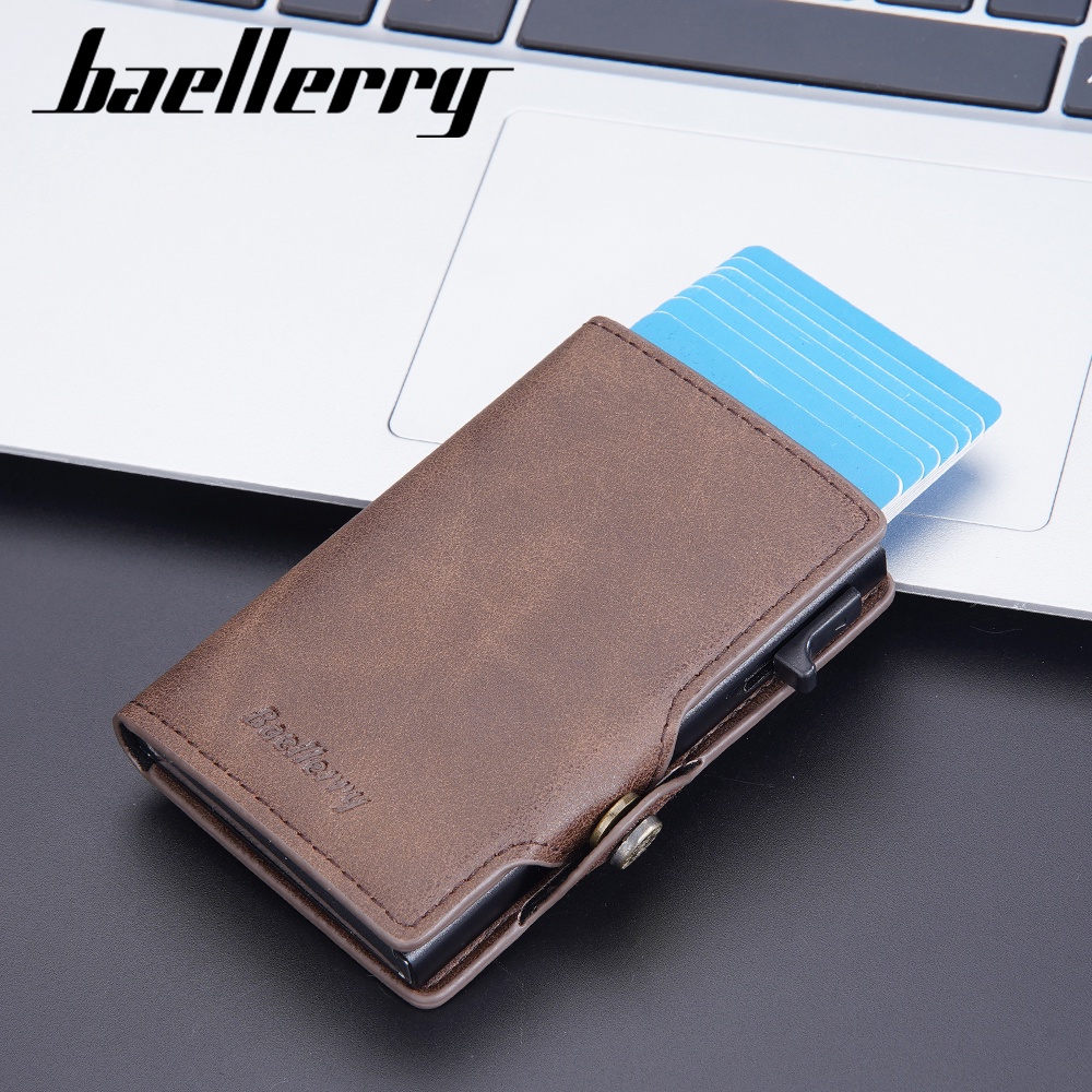 BAELLERRY K9296 Dompet Kartu Pria Bahan Kulit PU Leather Premium WATCHKITE WKOS