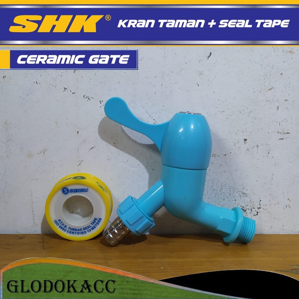 Kran Keran Air Taman Engkol PVC SHK 1/2 &quot; (RANDOM COLOR) + BONUS SEALTAPE