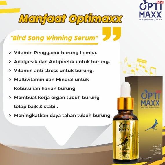 Optimaxx - serum vitamin burung kicau