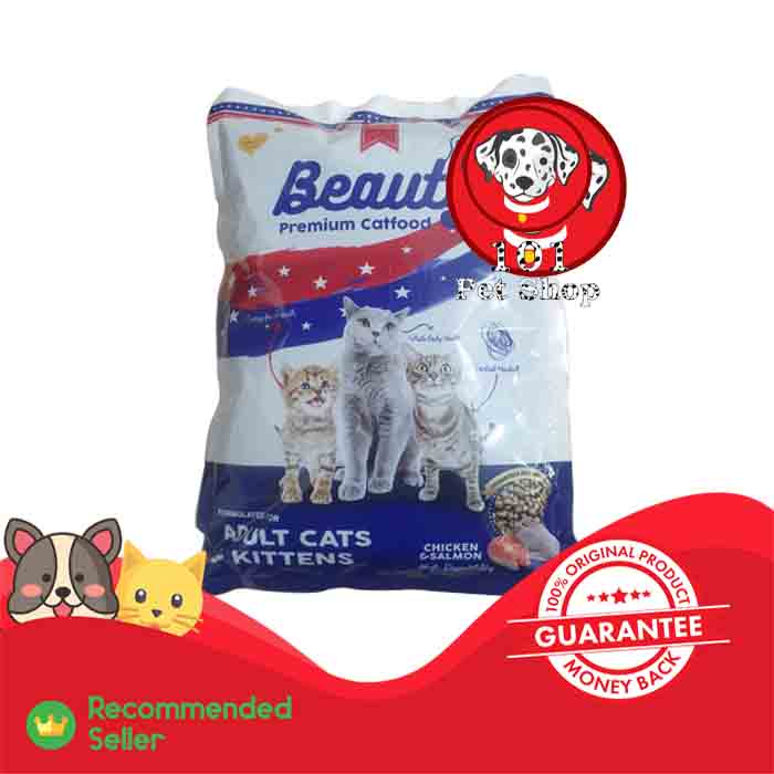 Makanan Kucing Beauty 800GR 7PCS Adult &amp; Kitten kualitas Maxi Universal GOSEND GRAB