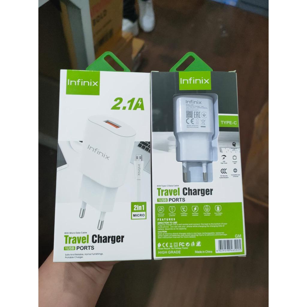 Tc Travel Charger INFINIX Hot 8 / Hot 9 / Hot 10 / Smart 5 Micro Usb