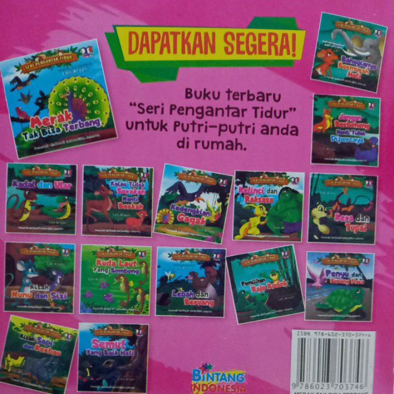 Buku Dongeng Cerita Anak Merak Tak Bisa Terbang