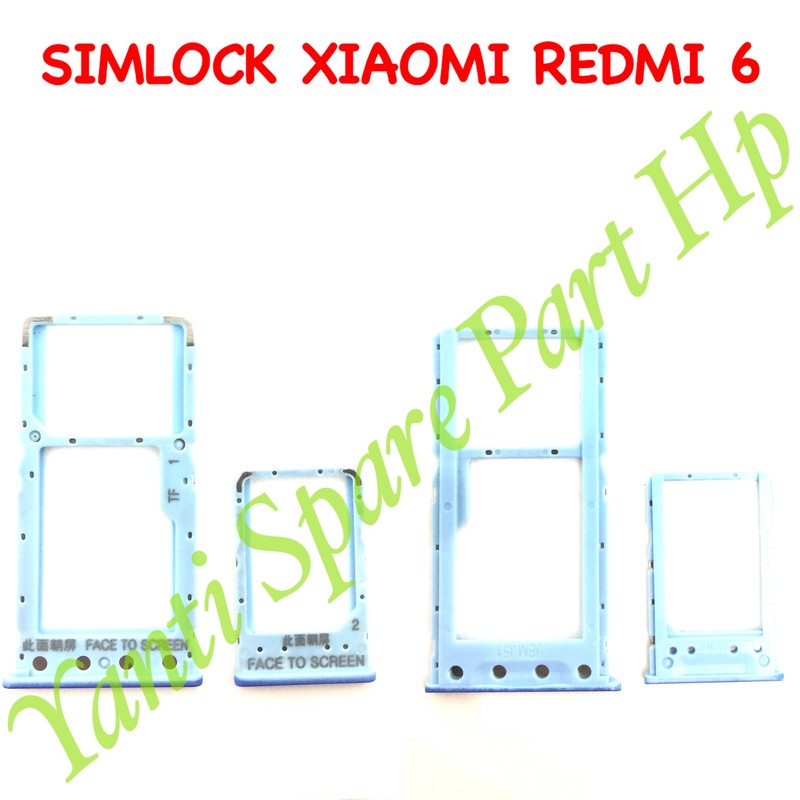 Simtray Sim Lock Xiaomi Redmi 6 6A Dual Sim Original Terlaris New