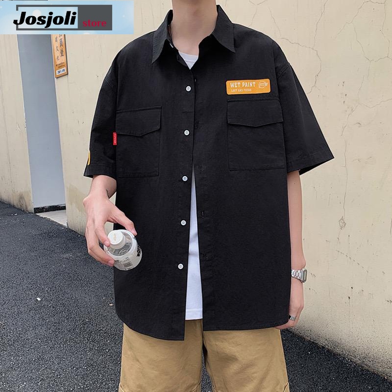 JOSJOLI_STORE/Kemeja Dexter/Atasan Pria Dewasa Lengan Pendek/Allsize