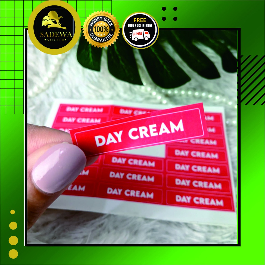 

Stiker Label Tulisan Skincare Cetak Stiker Kecantikan Free Design