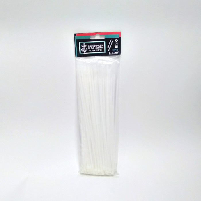 

2.5 MM x 250 MM / POPEYE Kabel Cable Ties Tali Ripet 25 CM Putih Pack