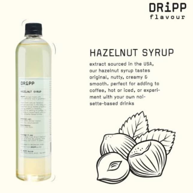 

DRIPP HAZELNUT SYRUP SIRUP DRIPP FLAVOUR ORI