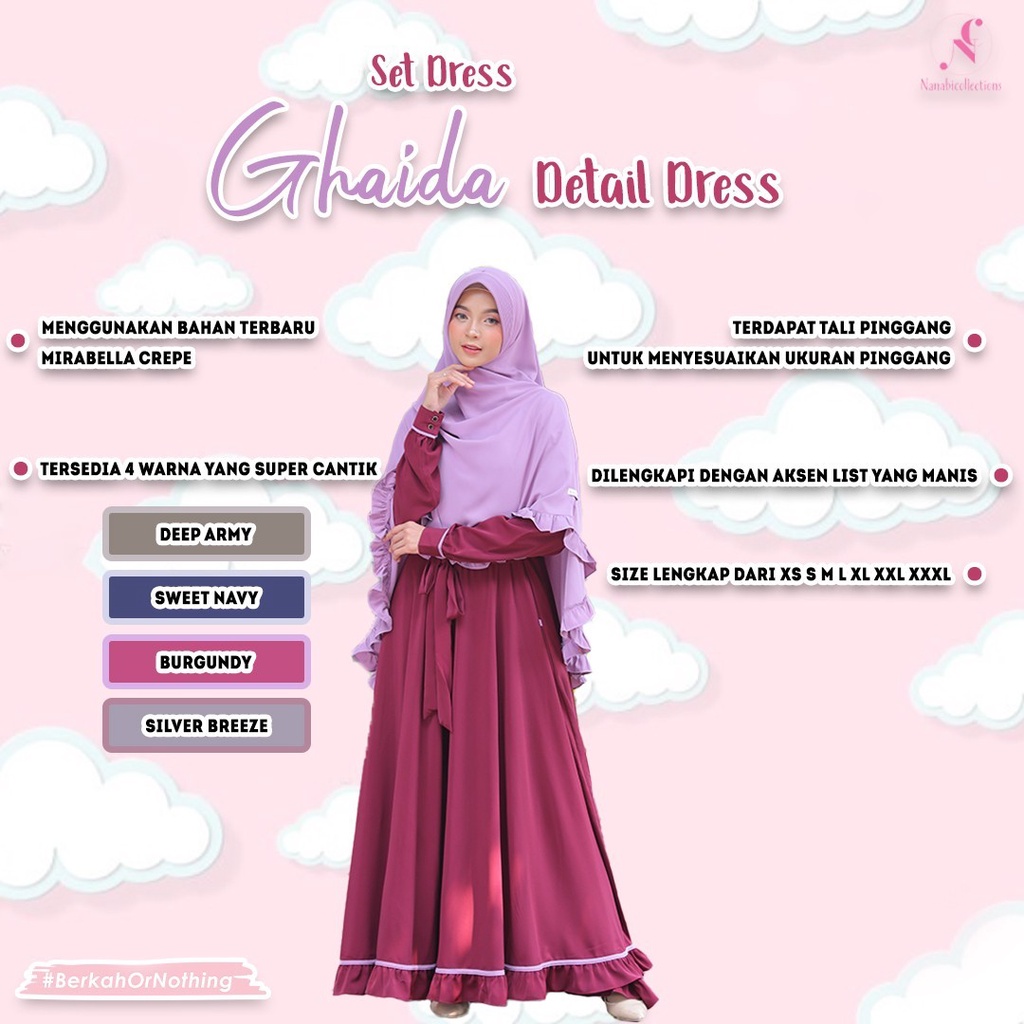 Set Gamis Ghaida by Nanabi Collections