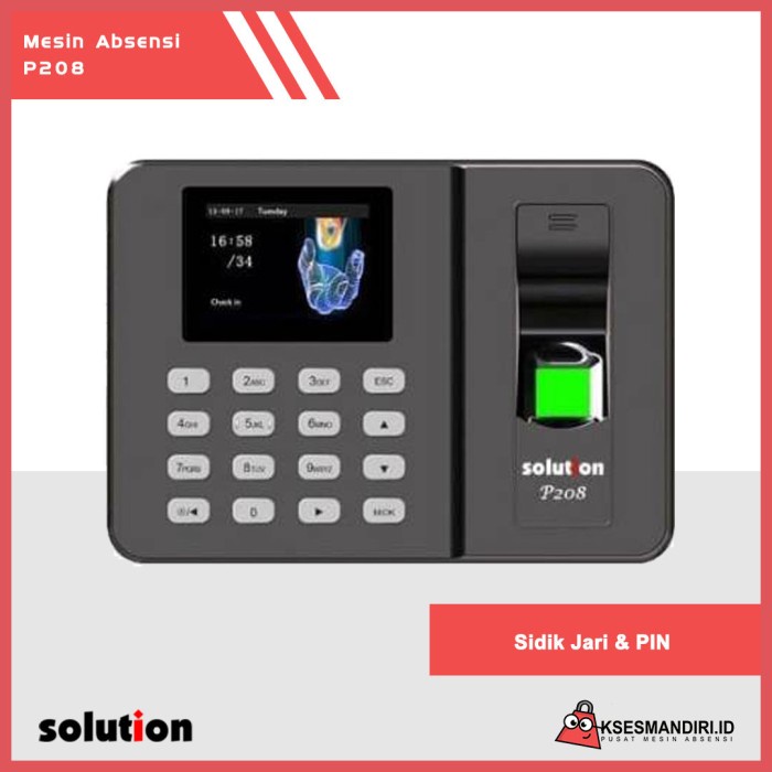 Absensi Fingerprint Mesin Absensi Solution P208