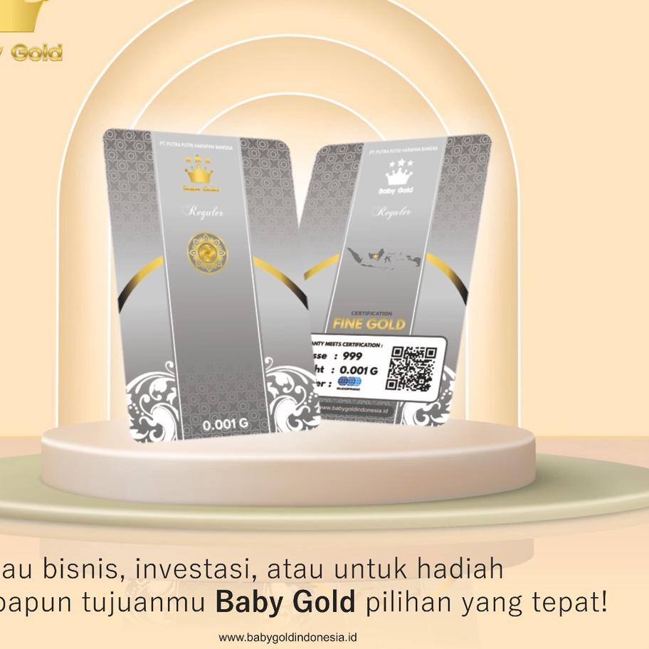 HND858 Baby Gold Emas Mini 0,001 gram Logam Mulia 0.001 Gram 