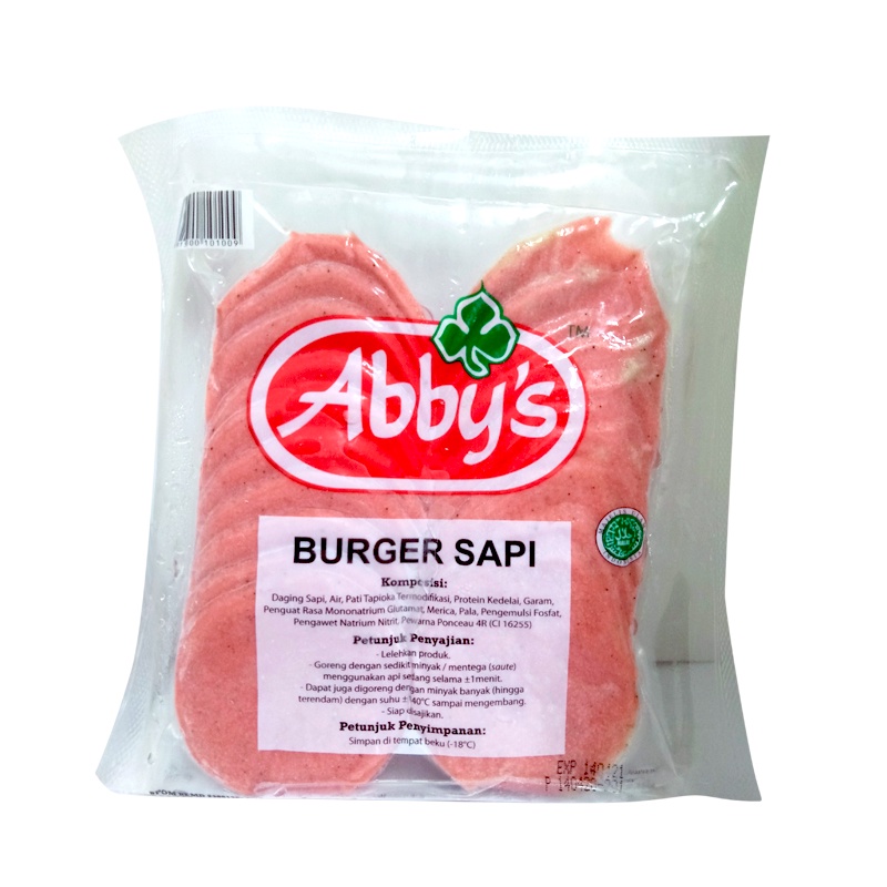 

Abbys Burger Sapi 20 Biji 300Gr
