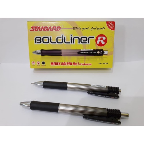 Pulpen Bolpen Bolpoint Standard Boldliner R - Tip 1.0 Pulpen Tanda Tangan