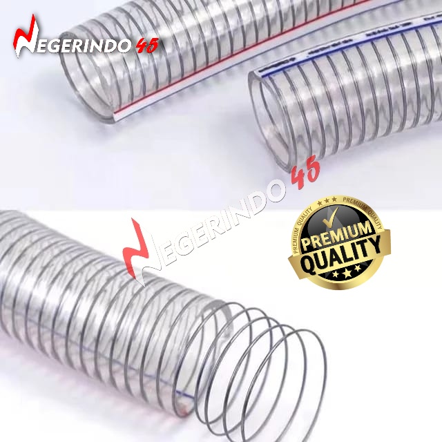 SELANG KAWAT 5/8&quot; 3/4&quot; / PVC SPRING HOSE ( PER ROLL ) SELANG RADIATOR MOTOR DAN SELANG POM MINI