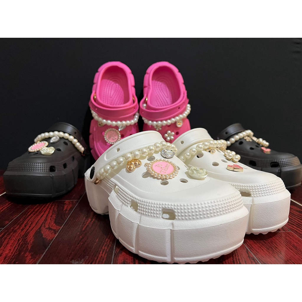 Sandal wanita classic Bae Clog platform Jibbitz / Sandal Fashion Wanita Mode Bae Clog FLD 602