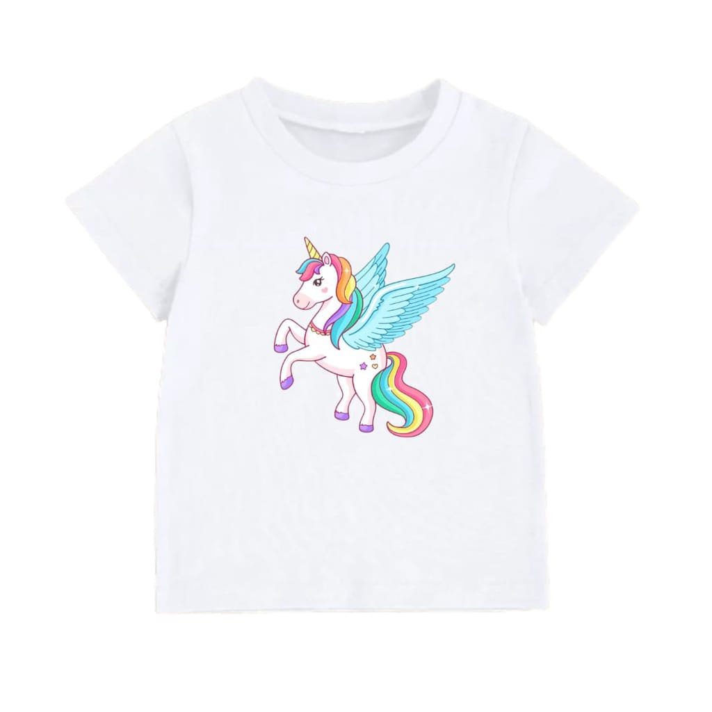 hZL_outfit Baju Kaos Anak Perempuan Kuda Pony Megan COD