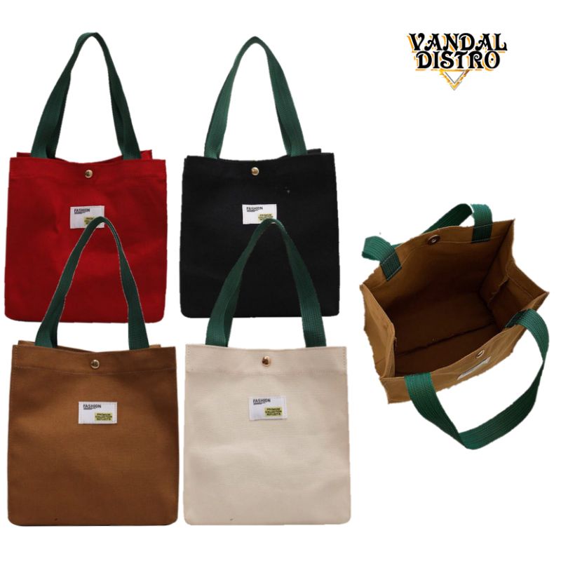 Tote Bag Kotak Warna Murah /Tas Jinjing Termurah /Totebag /Tas Wanita /Tas Sekolah Murah