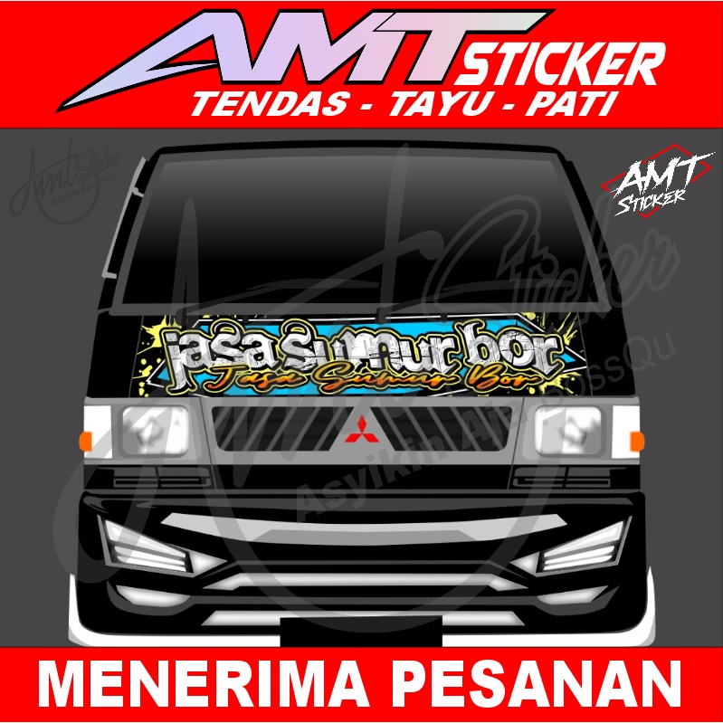 Stiker Blok Kabin Depan L300 - Bisa Custom/Request