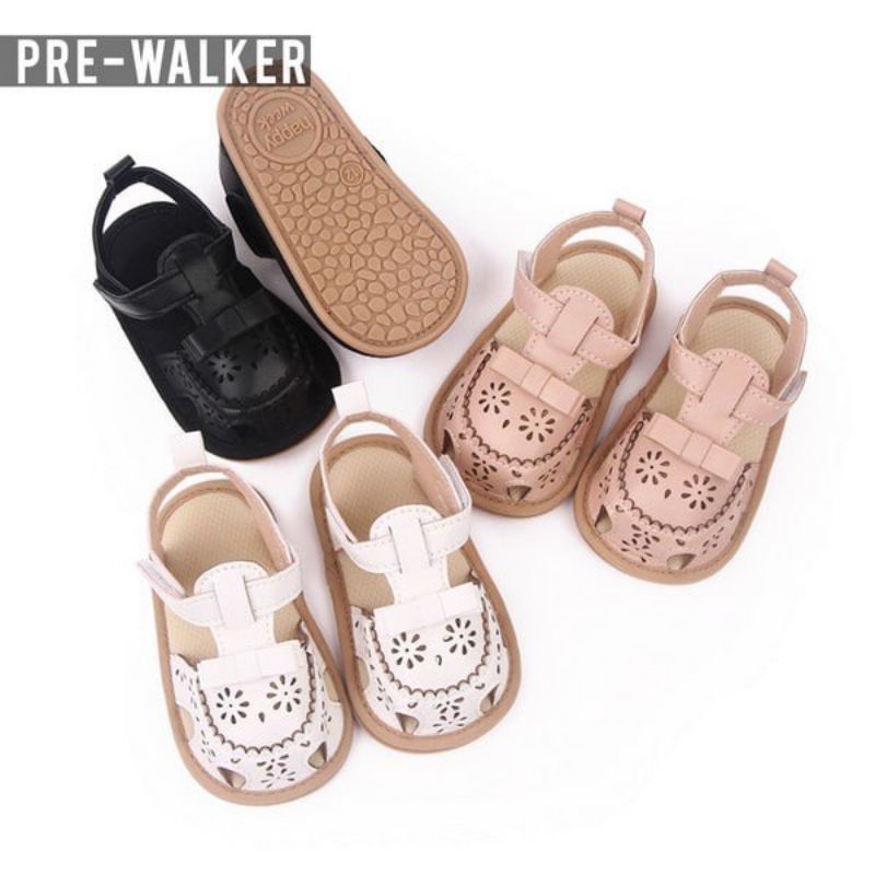 Sepatu Sendal Bayi Perempuan - Prewalker Baby Sol Karet Anti Slip S1280