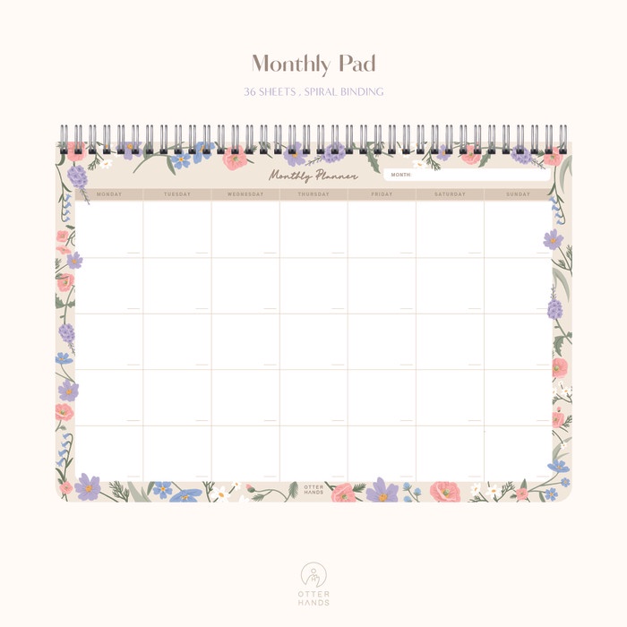 

Notebook Otterhands Co. Monthly & Scribbles Notepad