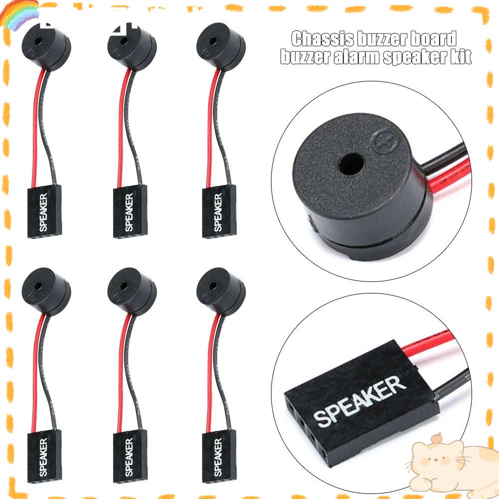 Solighter 10PCS Mini Plug Speaker BIOS Komputer Motherboard Electro Acoustic Aksesoris Untuk PC Interanal Board Beep Alarm