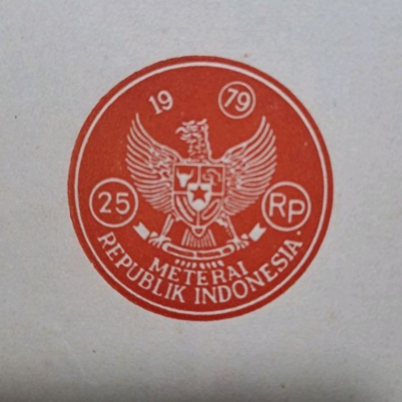 

Kertas Segel Asli Tahun 1979 Double
