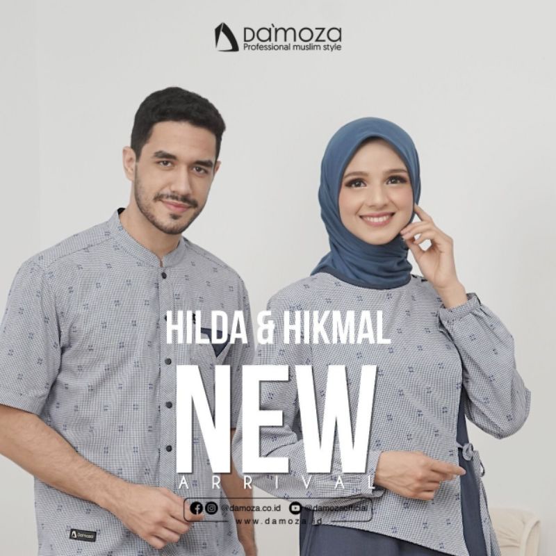 COUPLE DAMOZA HILDA DAN HIKMAL GAMIS HILDA KOKO HIKMAL NAVY DAN DARK NAVY