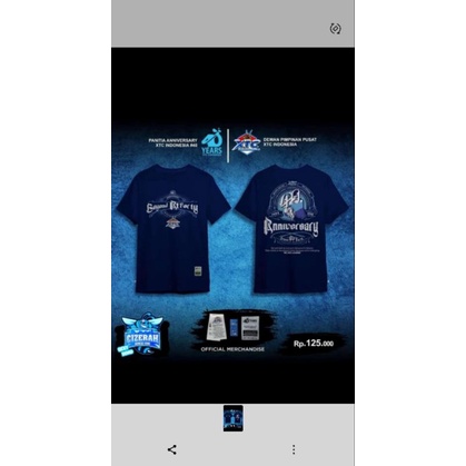 kaos anniversary ke 40 tahun XTC indonesia