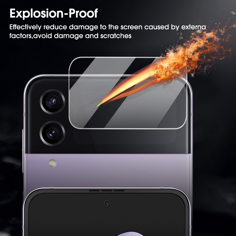 [Harga Grosir]1pc Tempered Glass Pelindung Lensa Kamera Samsung Galaxy Z Flip 4 Anti Gores