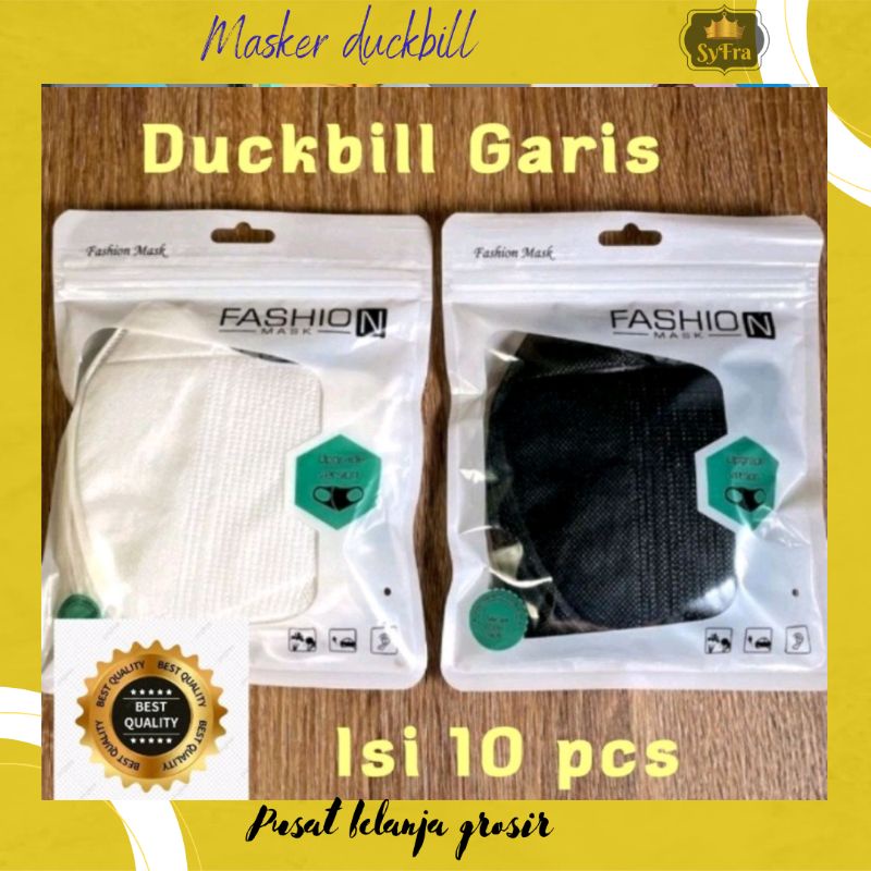 Masker Duckbill isi 10 pcs / pack earlop 3 ply Menkes mirip sensi