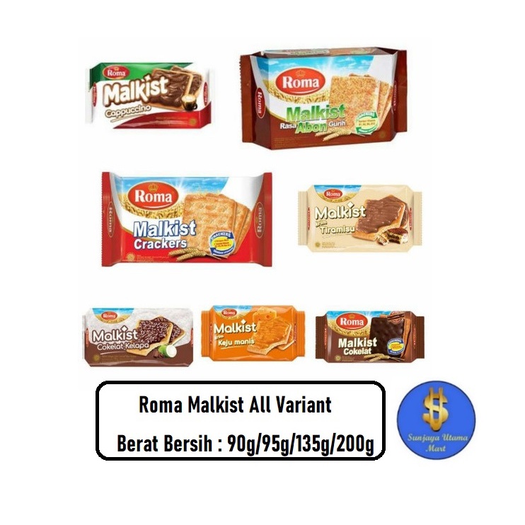 

Roma Malkist Crackers All Variant-Snack Biskuit Roma Malkist