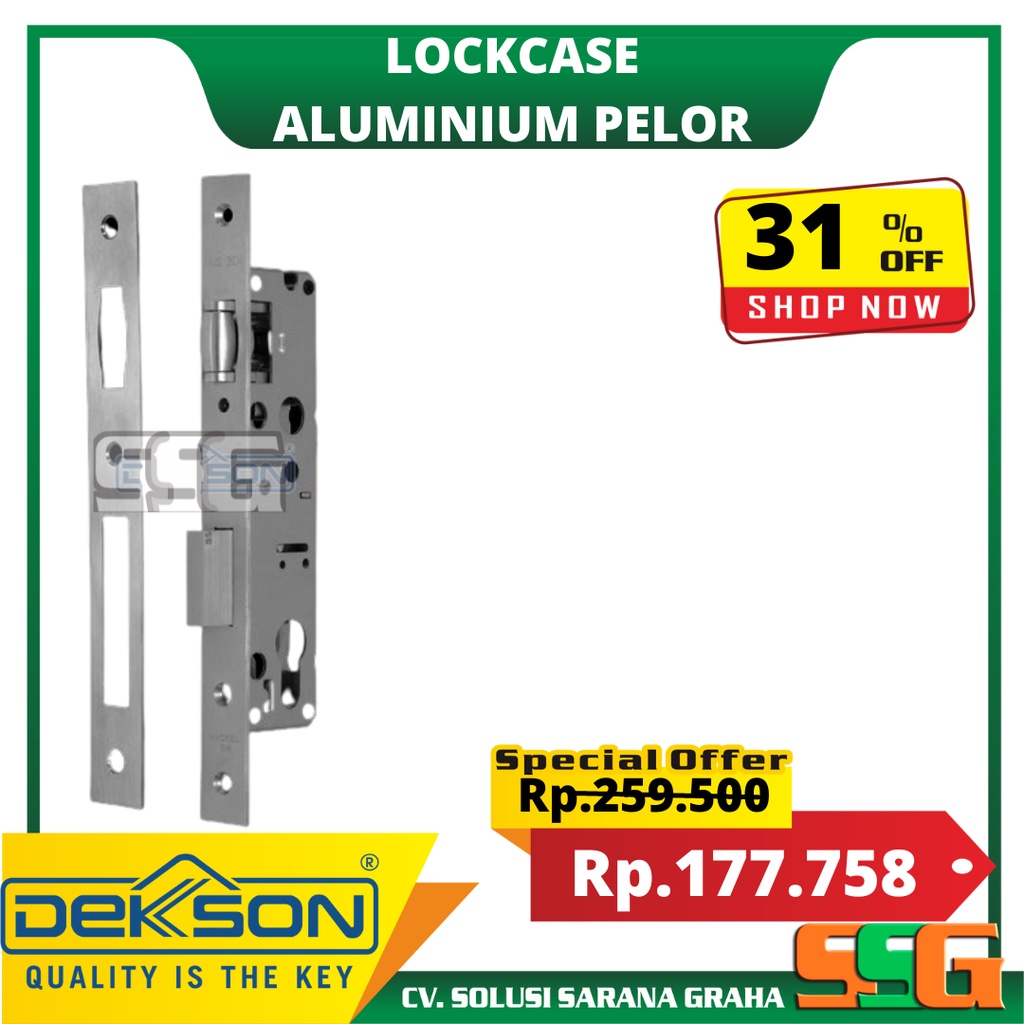Lock Case Dekkson 84030 Bodi Pelor Pintu Frame Aluminium