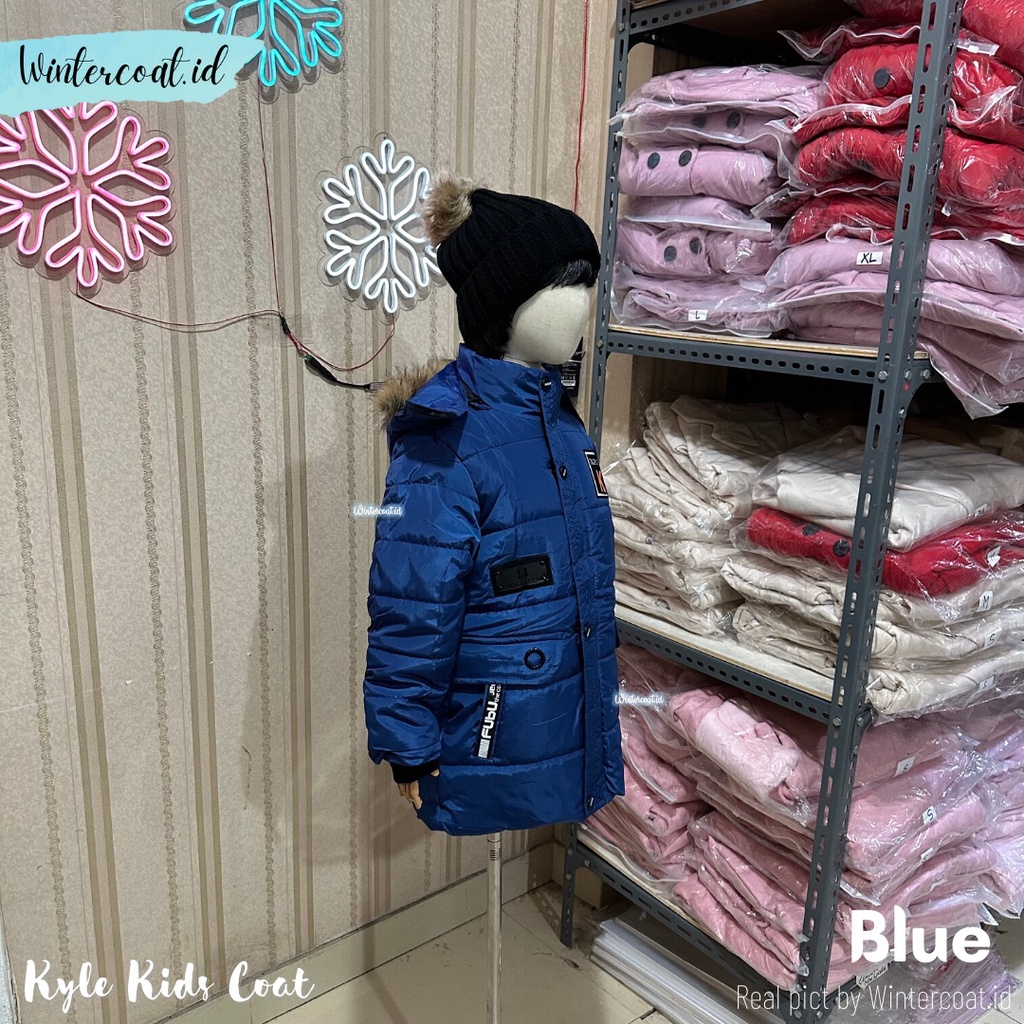 Winter coat KYLE boys Mantel Jaket Bulu Angsa anak cowok laki laki import hitam musim dingin